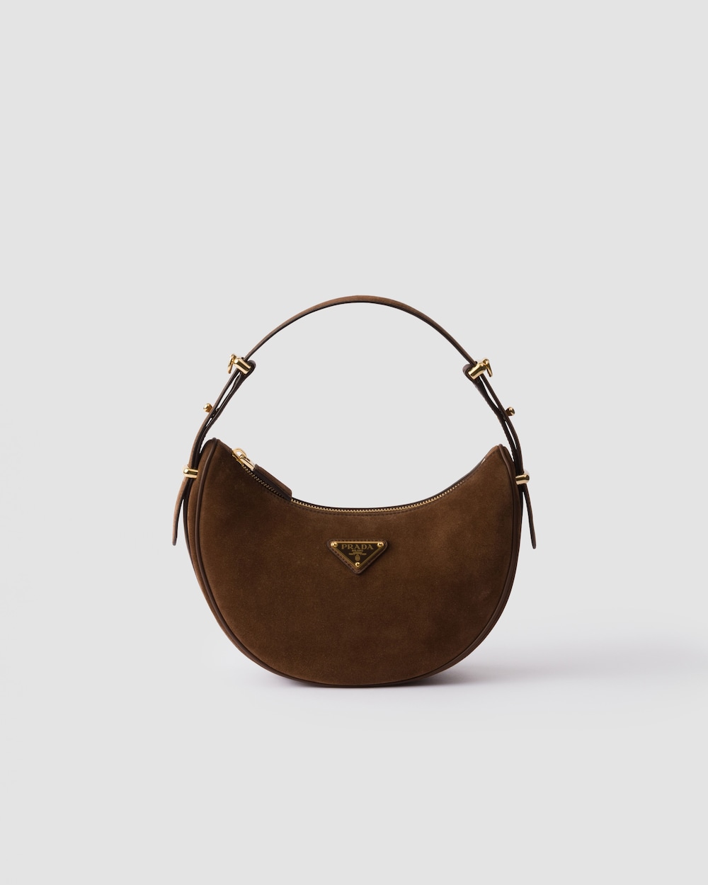Prada Arqué Suede Shoulder Bag - Image 1